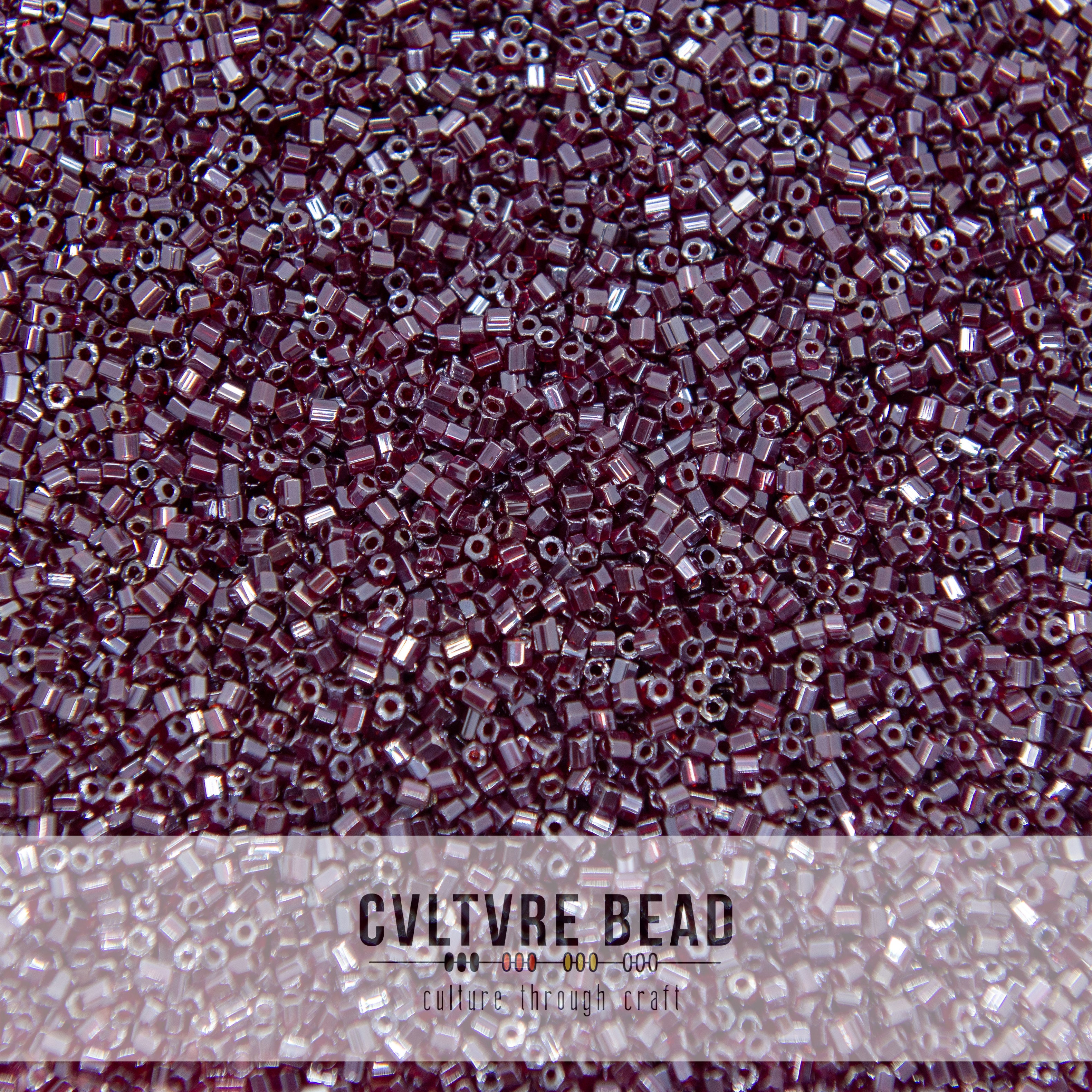 Czech 2-cut 10/0 Garnet Luster 20g